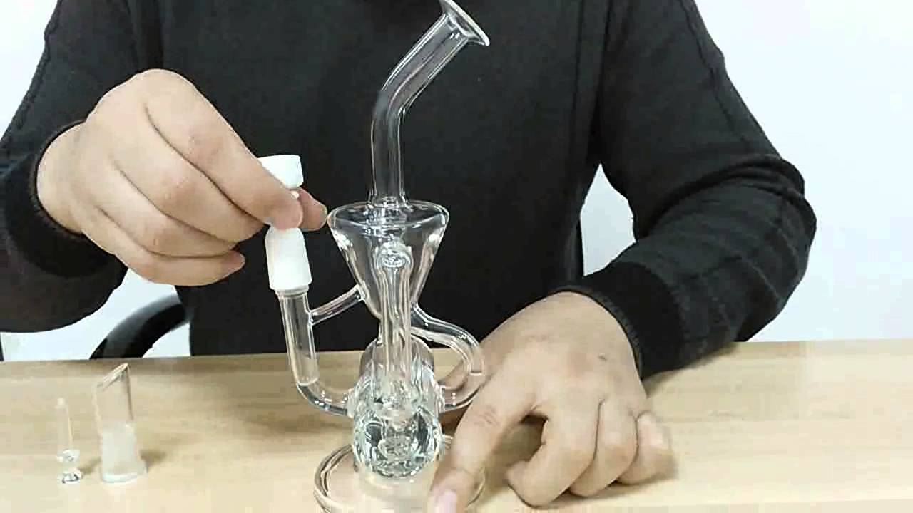 New design Glass Recycler Glass Vapor Rigs glass oil rigs glass smoking pipes