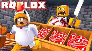 SCAPPIAMO DAL MACELLAIO CATTIVO SU ROBLOX!!