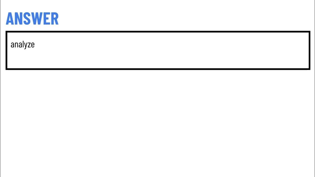 An effective memory tool that can assist you with using situational