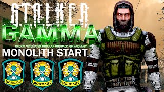 Monolith Hard Survivalist START  STALKER GAMMA 2023 | Monolith Playthrough Episode 1