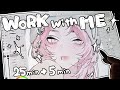 ​☕️work with me✨┊︎25min×4┊︎作業用BGM【CLIP STUDIO PAINT】