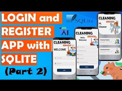 login and register app with SQLite in android studio 2023 (part 2)