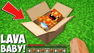 I received SECRET PACKAGE CONTAINING LAVA BABY in Minecraft ! SECRET BOX !