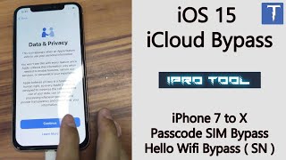 iOS 15 iCloud Bypass Ramdisk Method iPro ( Passcode Disable SIM OK )