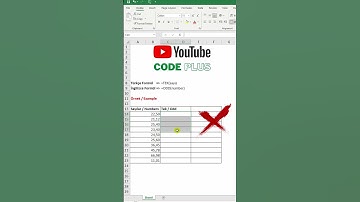 BİR SAYIYI EN YAKIN TEK SAYIYA YUVARLAMAK | Tek Formülü #shorts #excel