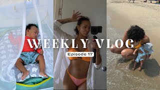 WEEKLY VLOG | first beach trip + coparenting