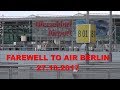 A Farewell to Air Berlin - 27.10.2017