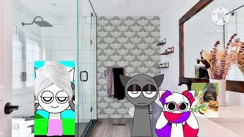 Sprunki On The Road (2013) - Grey Helps Fiolet Get Ready For Subway