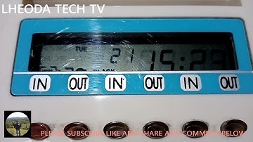 How to set up Yokatta DX 6 Electronic Time Recorder