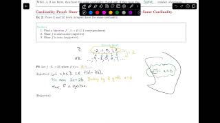 2.5.2 Show Integers and Even Integers Have Same Cardinality || Discrete Math
