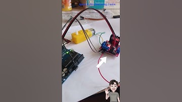 DC Motor #speed & direction control using #L298 Motor driver with 2 pin only #Arduino No EN pin use.