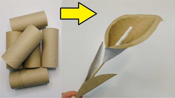 Fantastic Recycling Craft Idea / Toilet Paper Rolls Flower Tutorial / Paper  Decoration DIY 