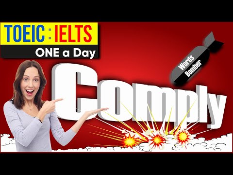 Comply meaning | Learn English vocabulary | act in accordance with a wish or command | IELTS Vocab