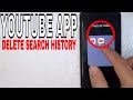 ✅  How To Delete Search History On Youtube App 🔴