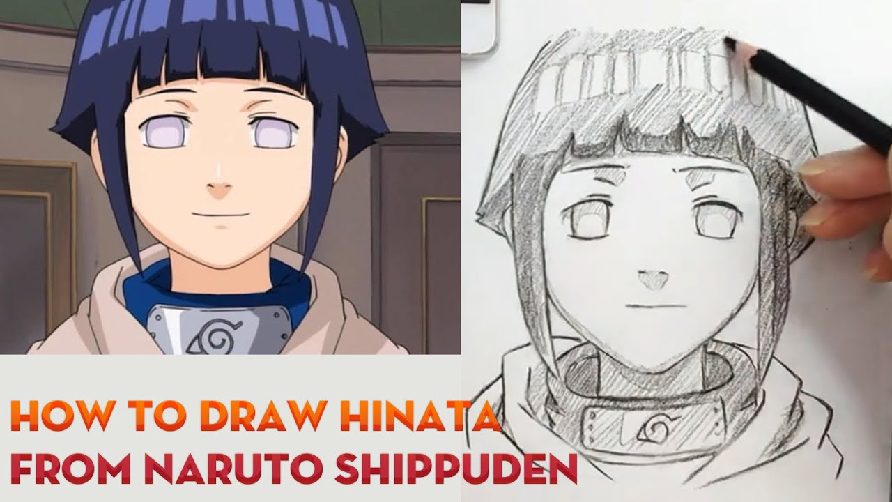 Vẽ Hinata Hyuga trong phim Naruto  YouTube