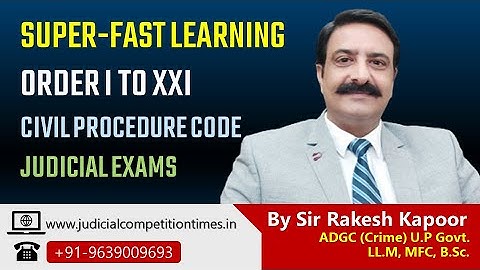 Tricks & Techniques to Remember/Learn Orders of CPC- How to Memorize Orders of Civil Procedure Code.