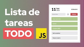 Crear una lista de tareas en con HTML, CSS y JavaScript