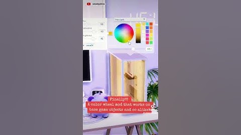 A Color Wheel (for base game objects & cc) Sims 4 Mods You Need Part 7 #thesims4 #shorts #sims4mods