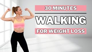 🔥30 MIN WALKING CARDIO WORKOUT🔥Intense Full Body Fat Burn at Home🔥NO JUMPING🔥KNEE FRIENDLY🔥