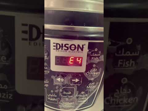 حل مشكلة  E4 قدر الضغط الكهربائي اديسون EDISON‎ من السيف غاليري