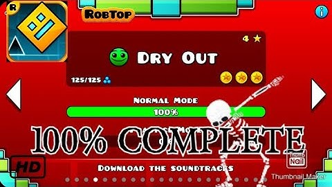 DRY OUT | GEOMETRY DASH | 100% Complete w/ SECRET COINS