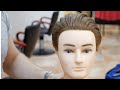 Thick Hair Slick Back Haircut Tutorial - TheSalonGuy