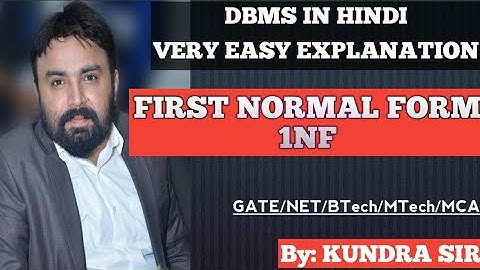 14. FIRST NORMAL FORM 1NF