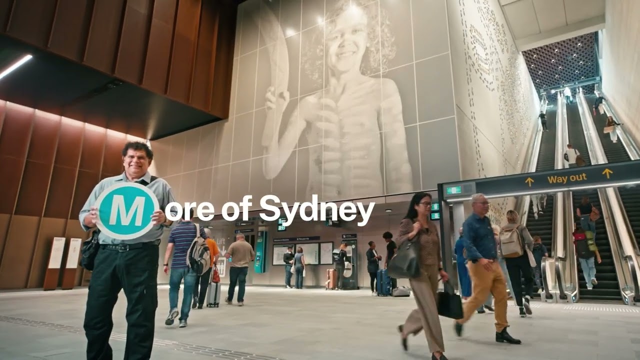Sydney Metro – Chatswood to Sydenham via the city. Now open - 30sec
