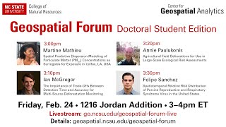 Geospatial Forum: Doctoral Student Edition