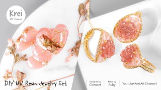 【UVレジン】ピンクコレクション魅惑のセット〜♪ UV Resin Enchanting Pink Collection Set!!