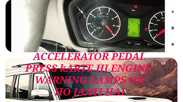 SCORPIO S6 PLUS   ACCELERATOR PEDAL PRESS KARTE HI ENGINE WARNING LAMPS ON HO JAATI HAI (DTC 1341)