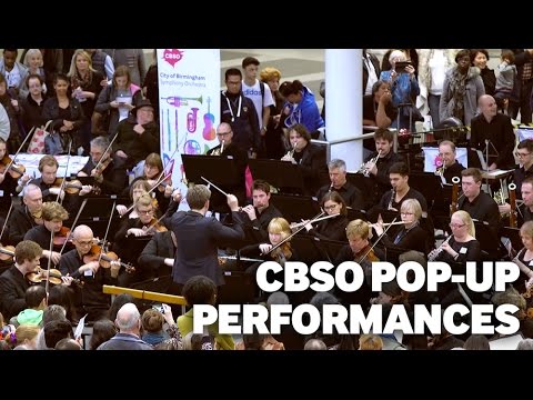 Pop-up orchestral performances - New Street Station, Bullring, Mailbox and Birmingham Airport