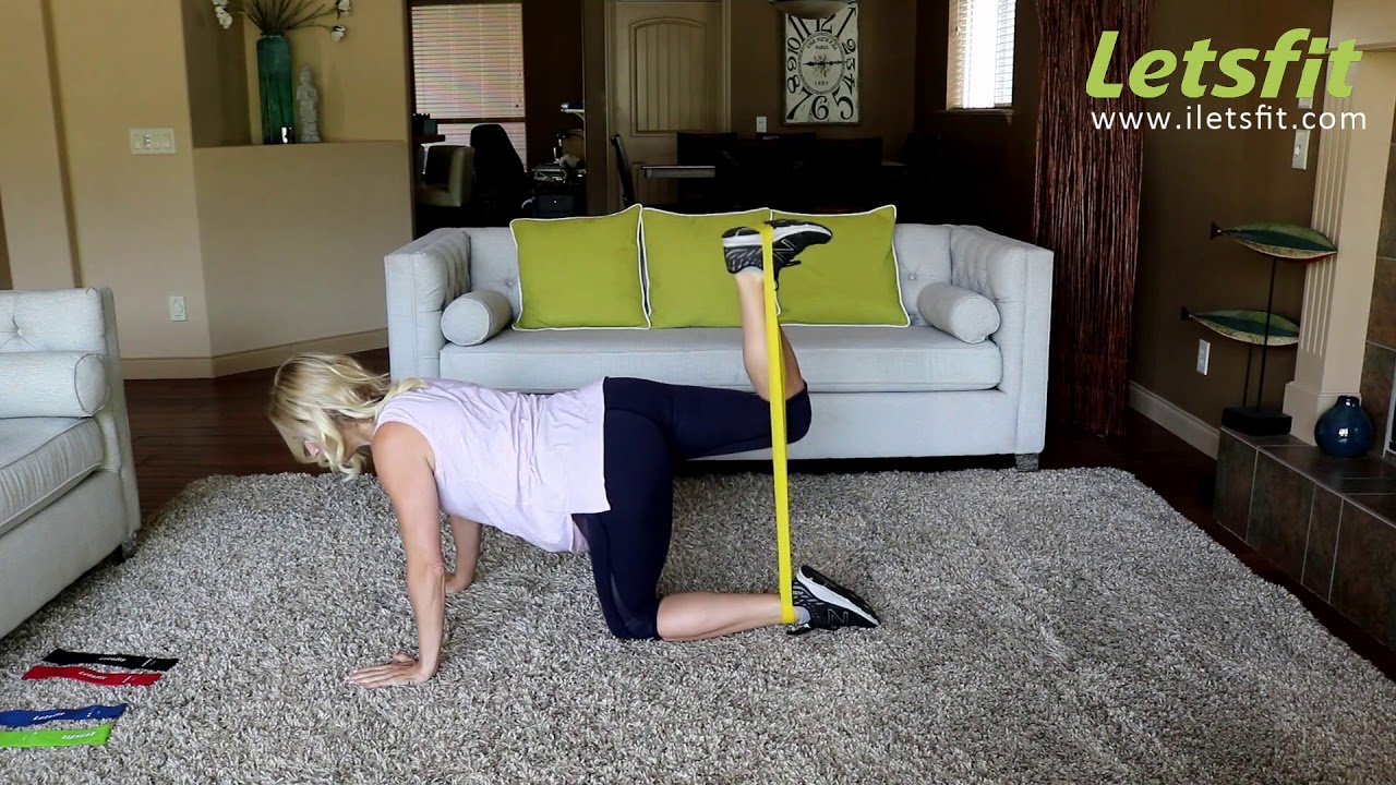 Letsfit Resistance Bands - Glute Exercises with Resistance Loop Bands