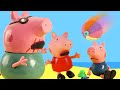 Peppa Pig's Beach Ball Boo Boo Moment | Peppa Pig Stop Motion | Peppa Pig Toys | Toys fir Kids