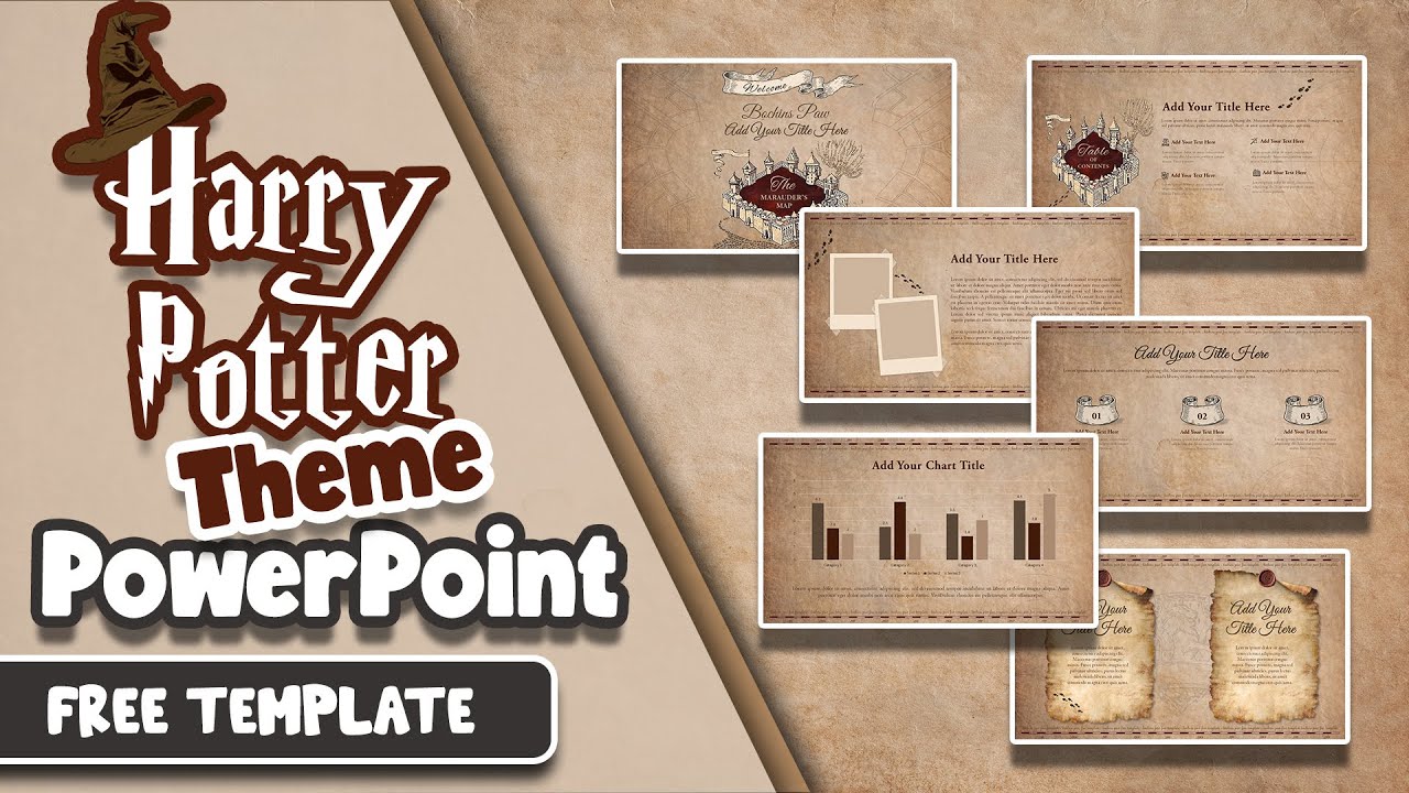 Harry Potter Theme PowerPoint Free Template Aesthetic PPT YouTube