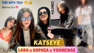 All Sub Katseye Sophia, Lara And Yoonchae Weverse Live 06.22.25