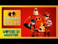 THE INCREDIBLES in 4 minutes (Movie Recap)