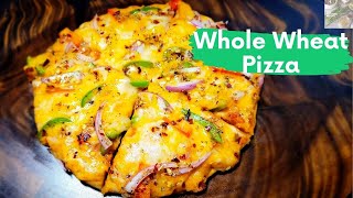 Whole Wheat Veg Pizza || No Yeast No Oven Pizza Recipe || Tawa Pizza Recipe