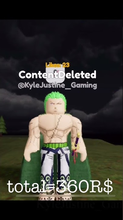 Zoro Wano ROBLOX Avatar - YouTube