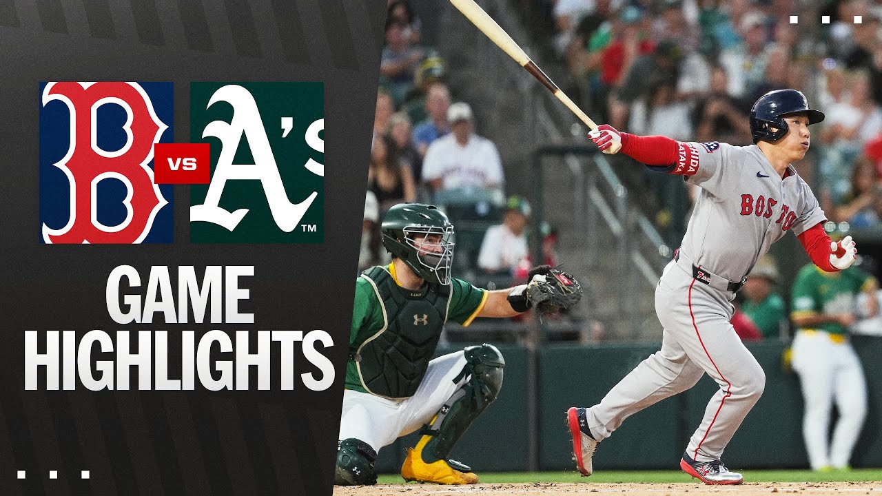 Red Sox vs. A's Game Highlights (9/8/25) | MLB Highlights