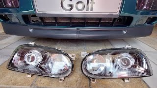 Volkswagen Golf 3 / Custom Headlights With Lens Projectors