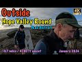 Outside hope valley round  peak district  4k  january 2024