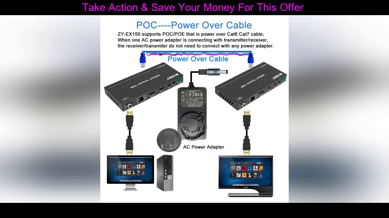 ☑ Wholesale 2020 Best 4K 60Hz HDMI HDBaseT Extender With IR 120m 4K HDMI POE Extender Over RJ45 Cat