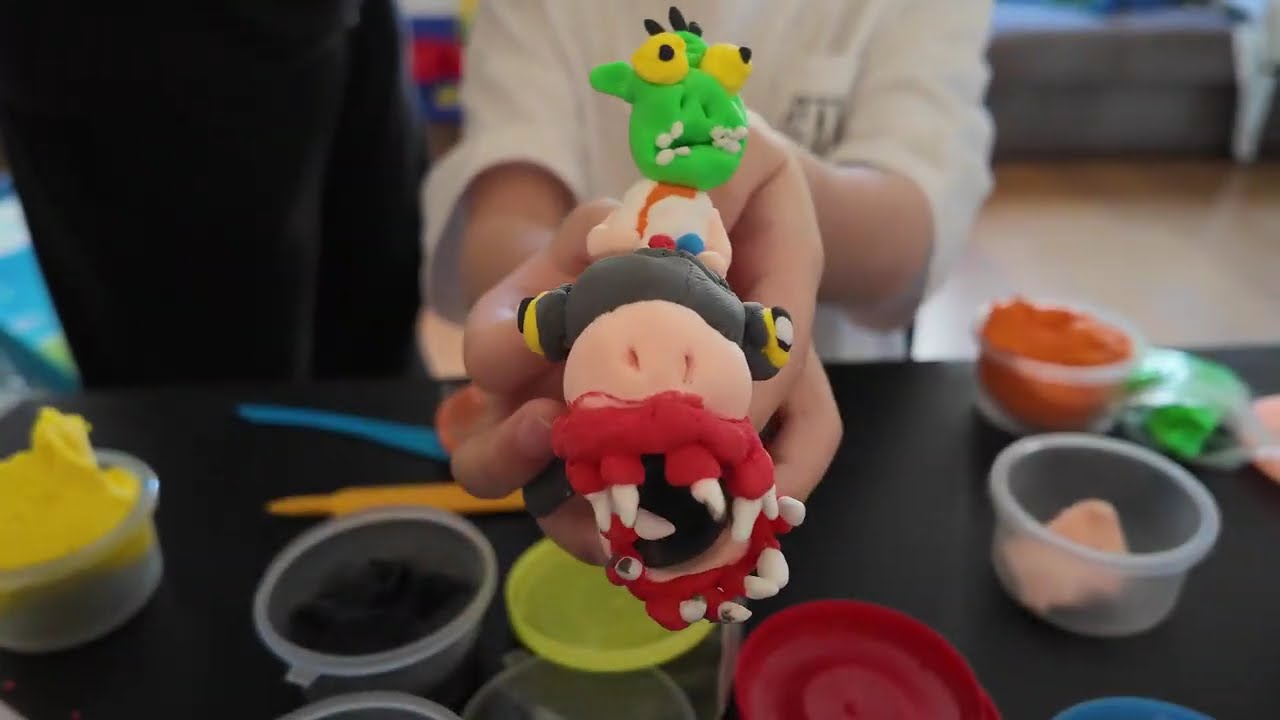 Sculpt a Dr. Zombie from Plants vs. Zombies using clay