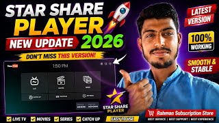 🚀 Star Share Player NEW UPDATE 2026 🔥 | Don’t Miss This Version! | Rahman Subscription Store screenshot 4
