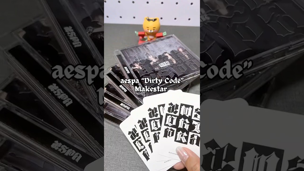 aespa Dirty Work Unboxing Dirty Code Version Makestar Pobs 