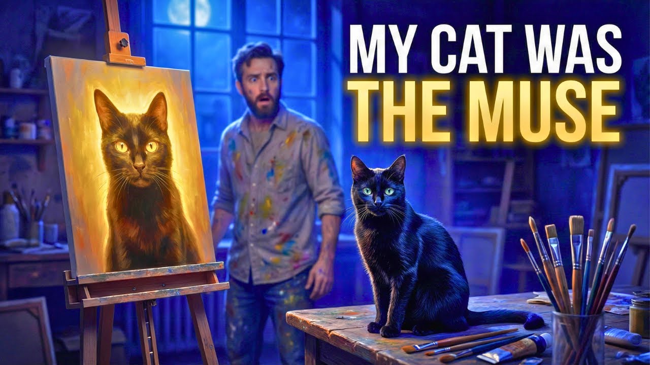 He Thought His Cat Was Just a Muse… Until the Paintings Came Alive