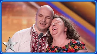 Blind couple Denise \u0026 Stefan give BREATHTAKING 'Sound of Music' performance | Auditions | BGT 2024