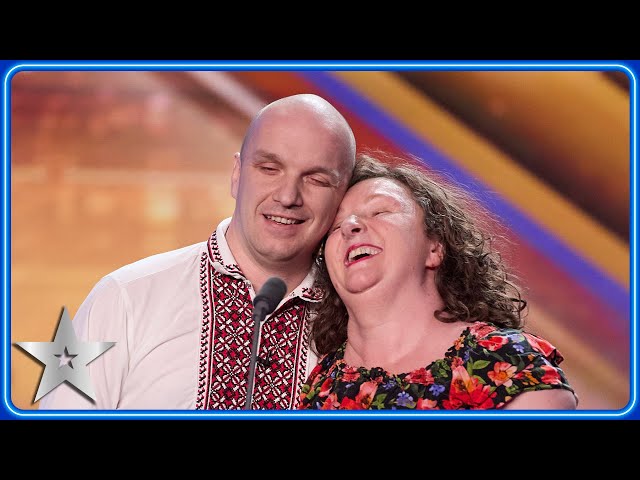 Blind couple Denise u0026 Stefan give BREATHTAKING 'Sound of Music' performance | Auditions | BGT 2024 class=