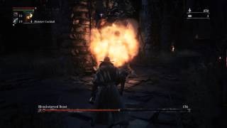 Bloodborne - Blood Starved Beast - Flame Sprayer Attempt!